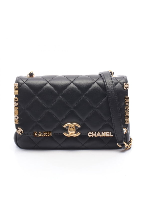 Pre-Owned Chanel Mini Flap Handbag, Matelass Shoulder Bag/Handbag, Lambskin Leather, Women's,...