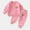 Pink, variant on YHAJDS Boys Girls Casual Winter 2 Piece Outfits Set , Long Sleeved Crew Neck Bear Embroidered Fleece Lined Warm Casual Tracksuit For 1-6Y