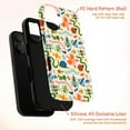 thumbnail image 4 of Cute Bug Phone Case – Colorful Insects, Snails & Worms Cartoon Pattern – Fits iPhone 17 16 15 14 13 12 11 Pro Max Plus Mini, 4 of 6