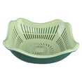 thumbnail image 2 of Household Double-layer Basket Fruit And Vegetable Kitchen Washbasin Fruit Storage With Cover Multi-functional Plastic Basin, 2 of 3