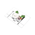 thumbnail image 3 of MKHERT Funny Christmas Pug Dog in Mask Santa's Antler Reindeer and Glasses Placemats Table Mats for Dining Room Kitchen Table Decoration 12x18 inch,Set of 4, 3 of 4