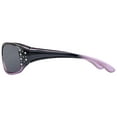 thumbnail image 2 of HZ Series Elettra - Women's Premium Polarized Sunglasses by Hornz - Black & Lavender Frame - Dark Smoke Lens, 2 of 3
