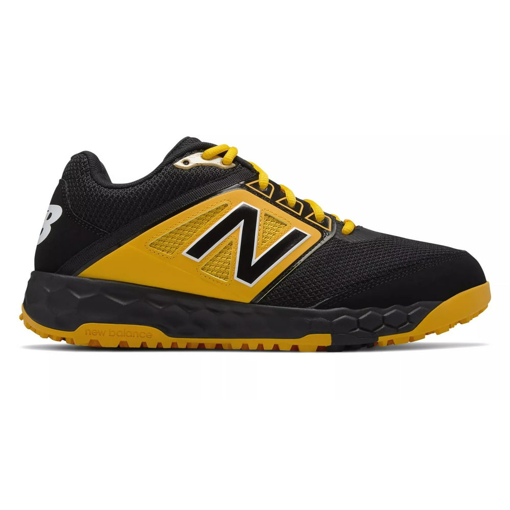 New Balance 3000v4 Fresh Foam Turf Baseball Shoe - Black Yellow ...