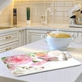 thumbnail image 6 of Dish Drying Mat for Kitchen Counter 18 x 24 Inch Pink Roses Butterfly Super Absorbent Microfiber Dish Drainer Rack Mats Soft Heat Resistant Drying Protector Pad, 6 of 7