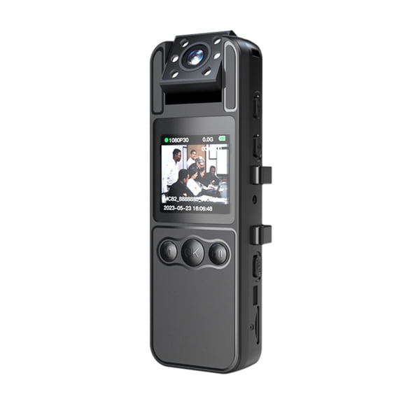 Video Camera,Neck Law 180° Rotatable Alarm With Webcam Ir Video Vision One-key Body Cam Webcam Video With Audio Cam Webcam Video Camera One-key Alarm With Clip Rotatable Lens Video Body 1080p Video