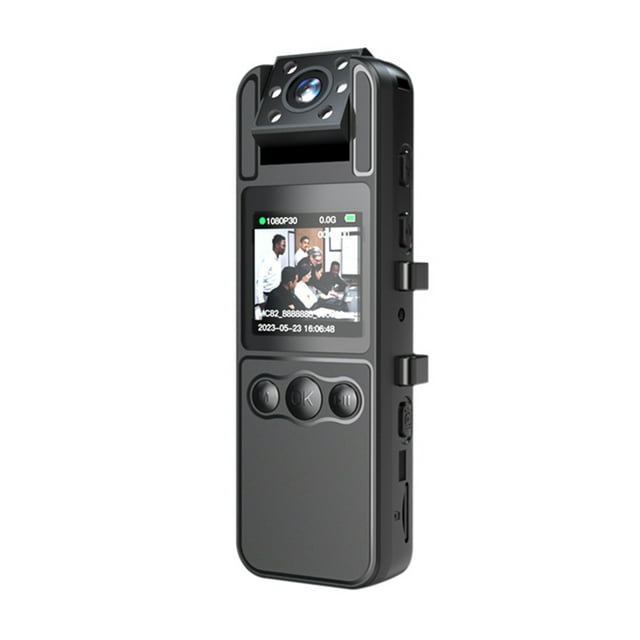 Video Camera,Neck Law 180° Rotatable Alarm With Webcam Ir Video Vision One-key Body Cam Webcam Video With Audio Cam Webcam Video Camera One-key Alarm With Clip Rotatable Lens Video Body 1080p Video