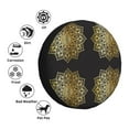 thumbnail image 4 of Naloa Gold Mandala PVC Leather Spare Tire Wheel Cover Spare Tire Cover, for Car Truck SUV Camper Trailer Universal Fit(14-17in)-17 inch, 4 of 6