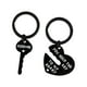 thumbnail image 4 of 2 uds llavero de corazón para el Día de San Valentín llavero de pareja regalo romántico de San Valentín llavero único llaveros de coche para fiesta , Negro, 4 of 8