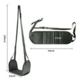 thumbnail image 5 of Hyasfey Airplane Foot Hammock Length Adjustable Wide Platform Base Foot Rest Portable Office Under-Desk Feet Relaxing Hammock Travel Essentials, 5 of 7