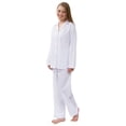 thumbnail image 1 of Women's Long Sleeved Solid Woven Pajamas Set, 1 of 2