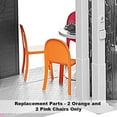 thumbnail image 5 of Replacement Parts for Barbie Dollhouse Series - Barbie Dreamhouse FHY73 - Replacement Parts - 2 Pink and 2 Orange Chairs, 5 of 7