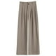 thumbnail image 3 of WILLBEST Pantalones Casuales de Mujer, Cintura Alta, Pierna Recta, Holgados, de Pierna Ancha, de Gasa Suave, Ligeros, Transpirables, Cómodos para Verano y Otoño. XXXXXL, 3 of 3