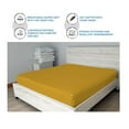 thumbnail image 7 of DNG Creations 5 Piece Zipper Sheet Set - Include (1 Elastic Fitted Sheet , 1 Base Sheet has Zipper, 1 Flat Sheet And 2 Pillowcase) 24 Inch Deep Pocket ( Solid Gold - King ), 7 of 7