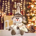 thumbnail image 4 of Puntoco Colgante de muñeco de nieve navideño Muñeco de punto navideño Decoración para árbol de Navidad Liquidación de adornos de decoración interior y exterior en Navidad, 4 of 6