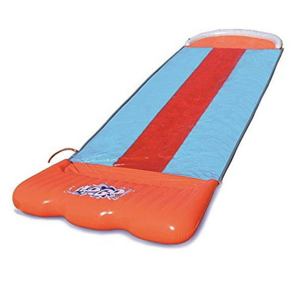 triple water slide with speed ramp