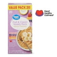thumbnail image 3 of Great Value Fruit & Cream Variety Instant Oatmeal Value Pack, 1.05 oz, 20 Count, 3 of 8