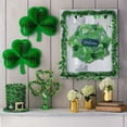 thumbnail image 4 of VOTRUDI Spring Saint Patrick's Day Front Door Wreath,St. Patrick's Day Wreaths for Front Door,Mini Leprechaun Wreath with Clovers St. Paddy's Day Decorations,12x12in，Green, 4 of 9