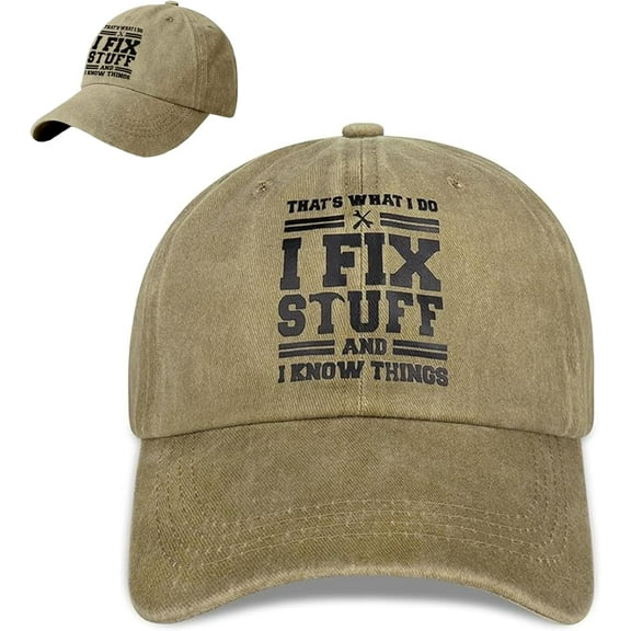 Dad Hat - Adjustable Cotton Baseball Cap for Men - Ideal Mens Gifts for Birthday Father's Day - Funny Vintage Trucker Cap White Elephant Gifts from Son Daughter