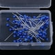 thumbnail image 4 of 100 Piezas de Acero Inoxidable Zulema Componentes de Joyería Decoración de Flores Azul Real, 4 of 8