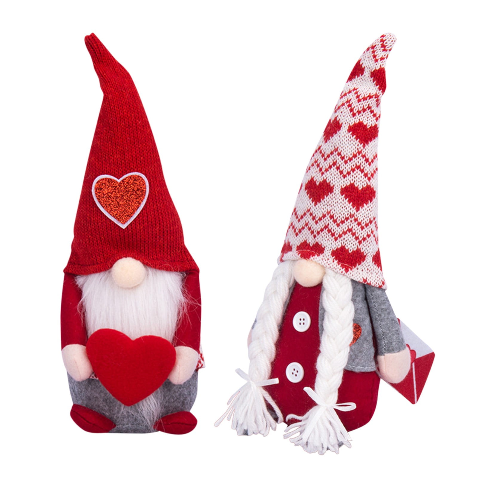 Valentines Day Decor 2Pcs Valentine Gnomes Plush Decorations Valentines ...