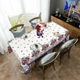 thumbnail image 3 of 4th of July Tablecloth Rectangle 60x84 Inch, Patriotic Fourth of July Tablecloth, 4th of July Table Cloth for Party Kitchen Dinner Decor, 3 of 6
