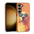 thumbnail image 2 of FKBRCL4U Compatible with Samsung Galaxy S23 Case Cartoon Cute Sunglasses Golden Retriever Pattern for Girl Full Body Design Soft Silicone Drop Shock Scratch Protection, 2 of 7