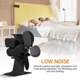thumbnail image 3 of 4 Blade Heat Powered Stove Fan with Carrying Handle and, 3 of 8