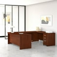 thumbnail image 2 of Bush Furniture Studio C 72" U-Shaped Desk with Mobile File Cabinet Hansen Cherry STC004HCSU, 2 of 9