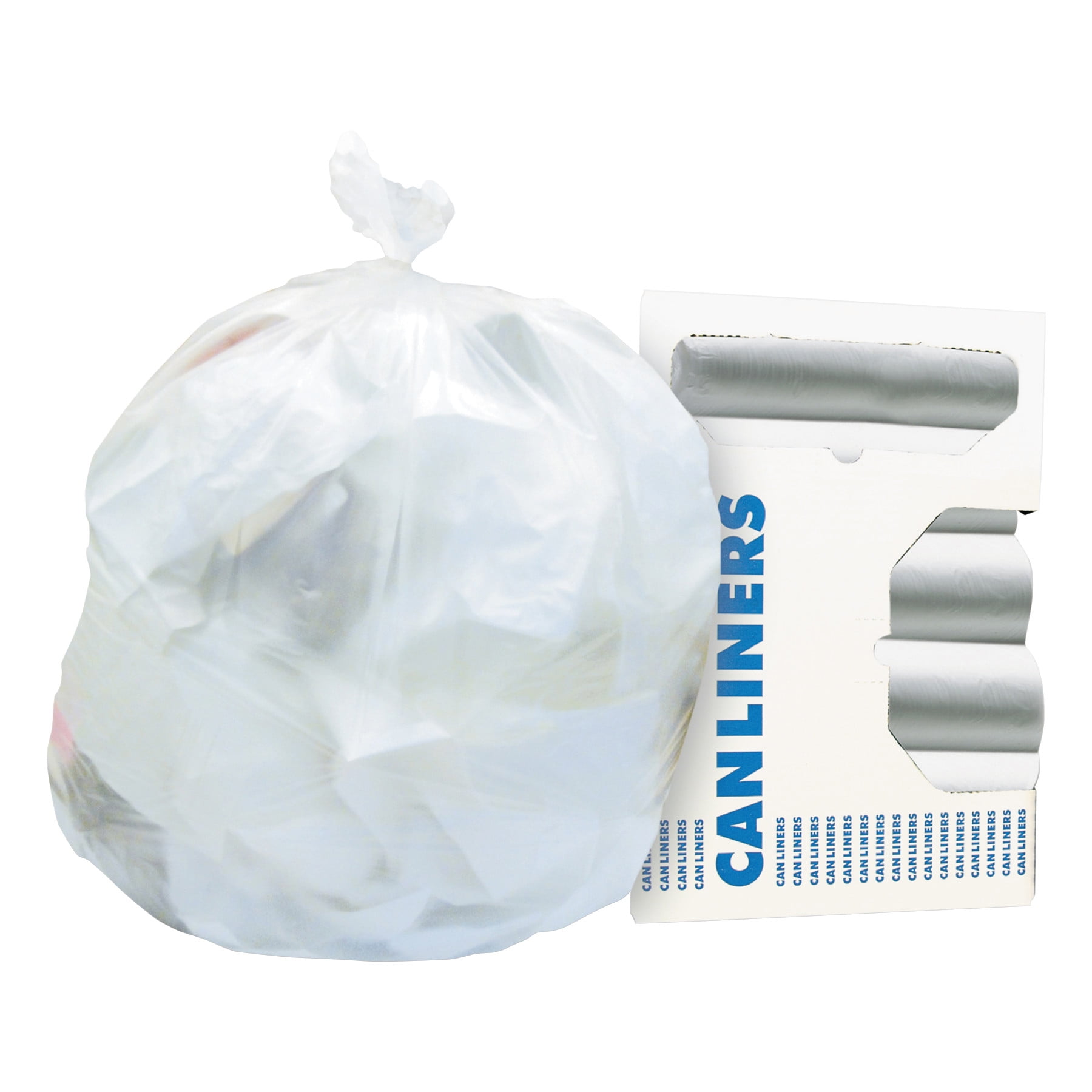 Heritage HighDensity Coreless Trash Bags, 56 gal, 16 mic, 43 x 48