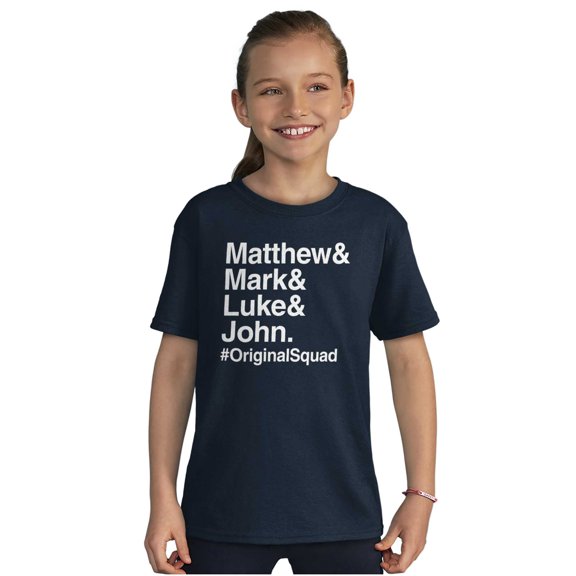 Matthew Mark Luke John Squad Crewneck T Shirts Boy Girl Teen Brisco Brands XS
