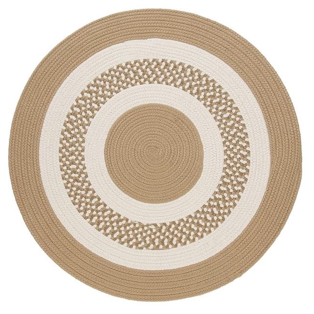 Colonial Mills FB91R060X060 5 ft. Flowers Bay Down Round Rug, Cuban Sand