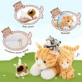 thumbnail image 5 of Muiteiur 4 Pcs Cat Stuffed Animal 15.7'' Cat Plush with 3 Babies, 5 of 7