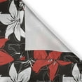 thumbnail image 6 of Ambesonne Floral Grommet Curtain, Garden Plants Botanic Art, 50" x 63", Vermilion White Black, 6 of 6