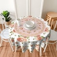 thumbnail image 6 of Floral Round Tablecloth 60 Inch Stain Resistant, Water Repellent, WrinkleFree Fall Flower Circle Cloth for Home, Kitchen, Dining, Party, 6 of 6