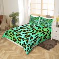 thumbnail image 2 of Erosebridal King Duvet Cover Leopard Print Bedding Set Youth Adult,Abstract Cheetah Pattern Comforter Cover,Indian Bed Sets with 2 Pillowcases Zipper Ties, 2 of 5