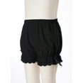 thumbnail image 5 of JanJean Kids Girls Ruffled Bloomers Shorts Cotton Lace Up Safety Short Pants Bottom Ruffled Bloomers Black 140, 5 of 7