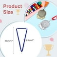 thumbnail image 2 of Uxcell Award Neck Ribbons, Polyester Medal Lanyards with Snap Clip Blank Award Ribbon for Competitions Achievement Party Blue/White, 2 of 7