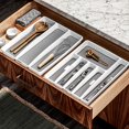 thumbnail image 4 of Bandeja para utensilios madesmart Classic, grande, con agarre suave, 3 compartimentos, 4 of 5