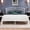 White, variant on Virans Full Size Metal Platform Bed with Victorian Style Headboard, Heavy Duty Steel Slat Support, 12"Under Bed Storage,Easy Assembly, White