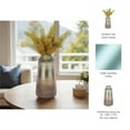 thumbnail image 4 of Glass Vase for Living Room Decor - Refined Home Decor Accents with Modern Finish - Decorative Flower Vase for Room, Bedroom, House, Office, and Table Centerpiece - 17", Silver & Metallic, 4 of 10