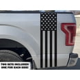 thumbnail image 4 of Red Hound Auto Truck Bed Stripe Hash Marks Vinyl US Flag Decal 10 inch Wide Stickers Universal Fit All Weather Both Sides Left and Right Premium Long Lasting Pair Set Gloss Black, 4 of 8
