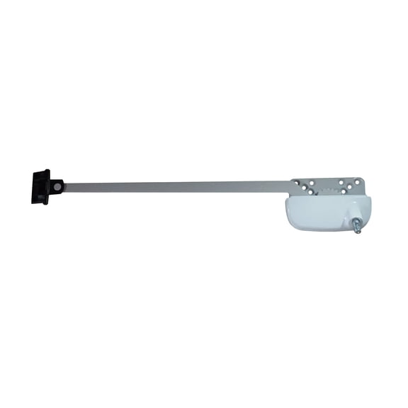 WRS Truth Hardware Ellipse Single Arm Awning Operator - White, 13-1/2" Arm