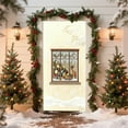 thumbnail image 5 of Steadline Oversized Christmas Door Curtain with 3D Embroidery - Holiday Decorative Cover for Indoor and Outdoor Festive Atmosphere Creation During Winter Celebration, 5 of 7