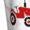 Red, variant on Naloa Red Wheeled Tractors Pajama Pants Men, PJ Bottoms, Sleep & Lounge Pants-Small