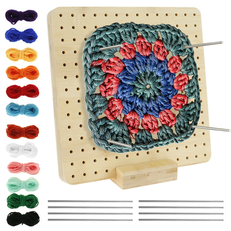 Wooden Blocking Board Granny Square Crochet Board Crafting with