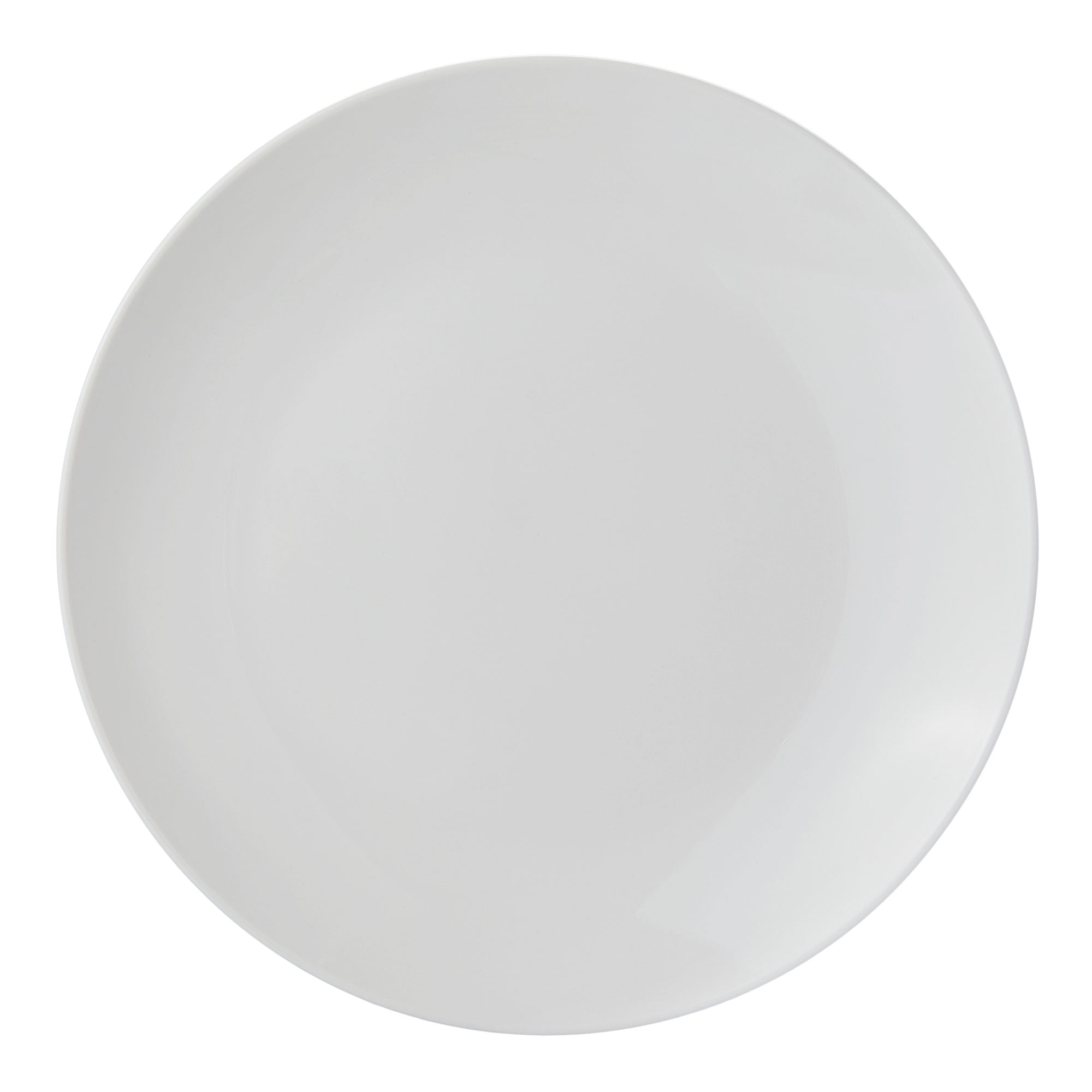 Mainstays Glazed White Round Stoneware Dinner Plate, 10.3
