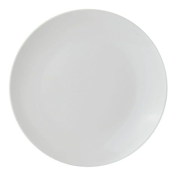 Mainstays Glazed White Round Stoneware Dinner Plate, 10.3”