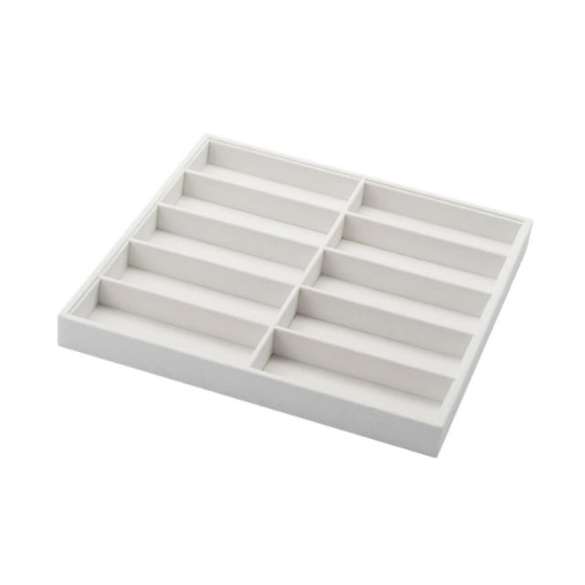 Bunblic Sunglasses Organizer Box Large Capacity for Window Displays Countertop Store Beige