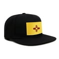 thumbnail image 2 of International Tie New Mexico Hat for Men and Women - Snapback Trucker Baseball Cap (Black Flatbill), 2 of 3