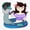 1pcs, variant on Jaiden Animations Bird Pool Swim Summer Art Sticker